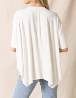 Bamboo Poncho Top -Tops & Tees Sale SO28 IVO Back