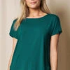 Bamboo Dolman Tee - Teal -Tops & Tees Sale SO39 DTL