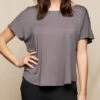 Bamboo Dolman Tee - Grey -Tops & Tees Sale SO39 GRY 4