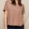 Bamboo Dolman Tee - Mocha -Tops & Tees Sale SO39 MOC 2