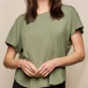 Bamboo Dolman Tee - Sage 2 Bamboo Dolman Tee - Sage -Tops & Tees Sale SO39 SAG 3