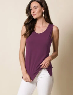 Bamboo / Organic Cotton Boxy Tank -Tops & Tees Sale TL14 PLU 2