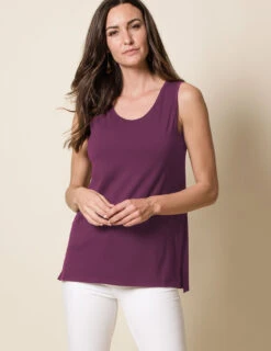 Bamboo / Organic Cotton Boxy Tank -Tops & Tees Sale TL14 PLU
