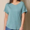 Bamboo / Organic Cotton V-Neck Dolman Top - Mineral- Small Only -Tops & Tees Sale TL29 ARC 4 823d4e3d bbf4 43e5 b201 270a41dc5fd9