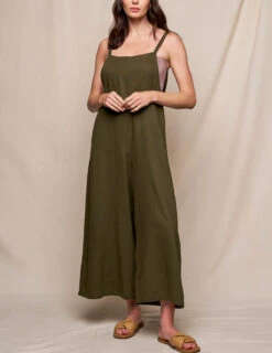 Linen / Bamboo Jumpsuit -Tops & Tees Sale TL39 FON 4