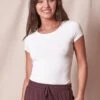 Bamboo Close Fit Tee - Soft White -Tops & Tees Sale sivana bamboo close fit tee 30405782896823