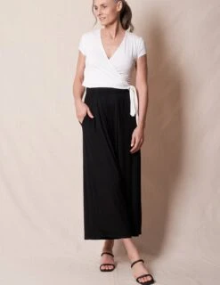 Bamboo Flowy Crop Pants -Tops & Tees Sale sivana bamboo flowy crop pants 32653394051255