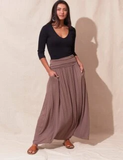 Bamboo Maxi Skirt - Mocha 8 Bamboo Maxi Skirt - Mocha -Tops & Tees Sale sivana bamboo maxi skirt 30483512656055