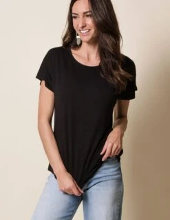 Bamboo / Organic Cotton Dolman Tee - Marmalade Small Only -Tops & Tees Sale sivana bamboo organic cotton dolman tee 30232996937911