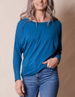 Bamboo/Organic Cotton Long Sleeve Dolman Top -Tops & Tees Sale sivana bamboo organic cotton long sleeve dolman top 32649813852343