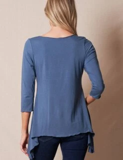 Bamboo / Organic Cotton Sharkbite Tunic - Small And Large Only -Tops & Tees Sale sivana bamboo organic cotton sharkbite tunic 32723281051831