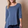 Bamboo / Organic Cotton Sharkbite Tunic - Small And Large Only -Tops & Tees Sale sivana bamboo organic cotton sharkbite tunic 32723281150135