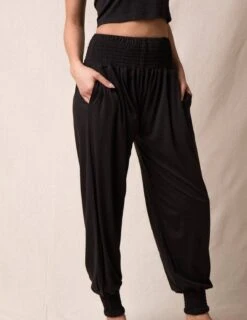 Bamboo / Organic Cotton Taj Pocket Pants - Black -Tops & Tees Sale sivana bamboo organic cotton taj pocket pants 31313140678839