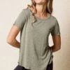 Bamboo Relaxed Tee - Sage -Tops & Tees Sale sivana bamboo relaxed tee 28039585956023
