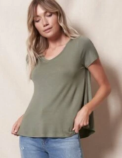 Bamboo V-Neck Tee -Tops & Tees Sale sivana bamboo v neck tee 31098360529079