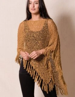 Handwoven Riva Knit Fringe Poncho -Tops & Tees Sale sivana handwoven riva knit fringe poncho 31937837334711