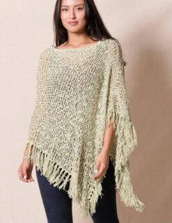 Handwoven Riva Knit Fringe Poncho -Tops & Tees Sale sivana handwoven riva knit fringe poncho 31937837793463
