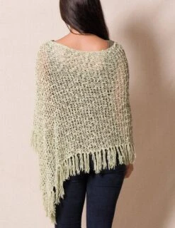 Handwoven Riva Knit Fringe Poncho -Tops & Tees Sale sivana handwoven riva knit fringe poncho 31937837858999