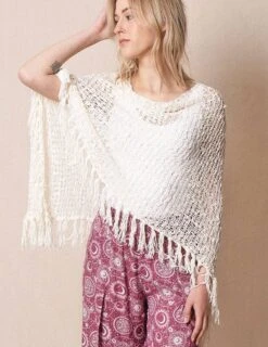 Handwoven Riva Knit Fringe Poncho -Tops & Tees Sale sivana handwoven riva knit fringe poncho 32659946799287