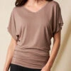 Bamboo Dolman Tunic - Mocha 1 Bamboo Dolman Tunic - Mocha -Tops & Tees Sale sivana01295790 final