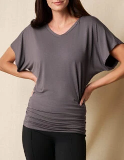 Bamboo Dolman Tunic - Grey
