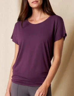 Bamboo Scoop Neck Dolman Tunic - Fig -Tops & Tees Sale sivana01295851 final1 25fbbe56 1ac5 4d66 8a3e 27f5fb8adc02
