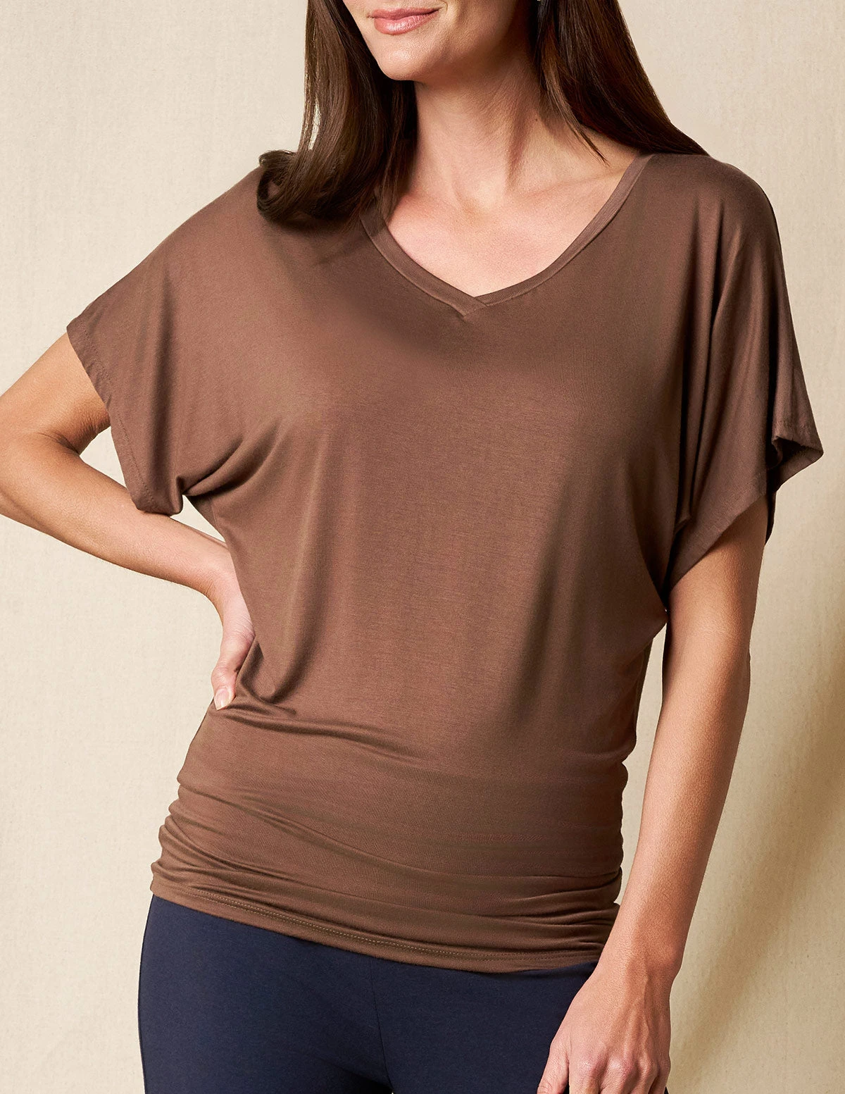 Bamboo Dolman Tunic - Chocolate 3 Bamboo Dolman Tunic - Chocolate