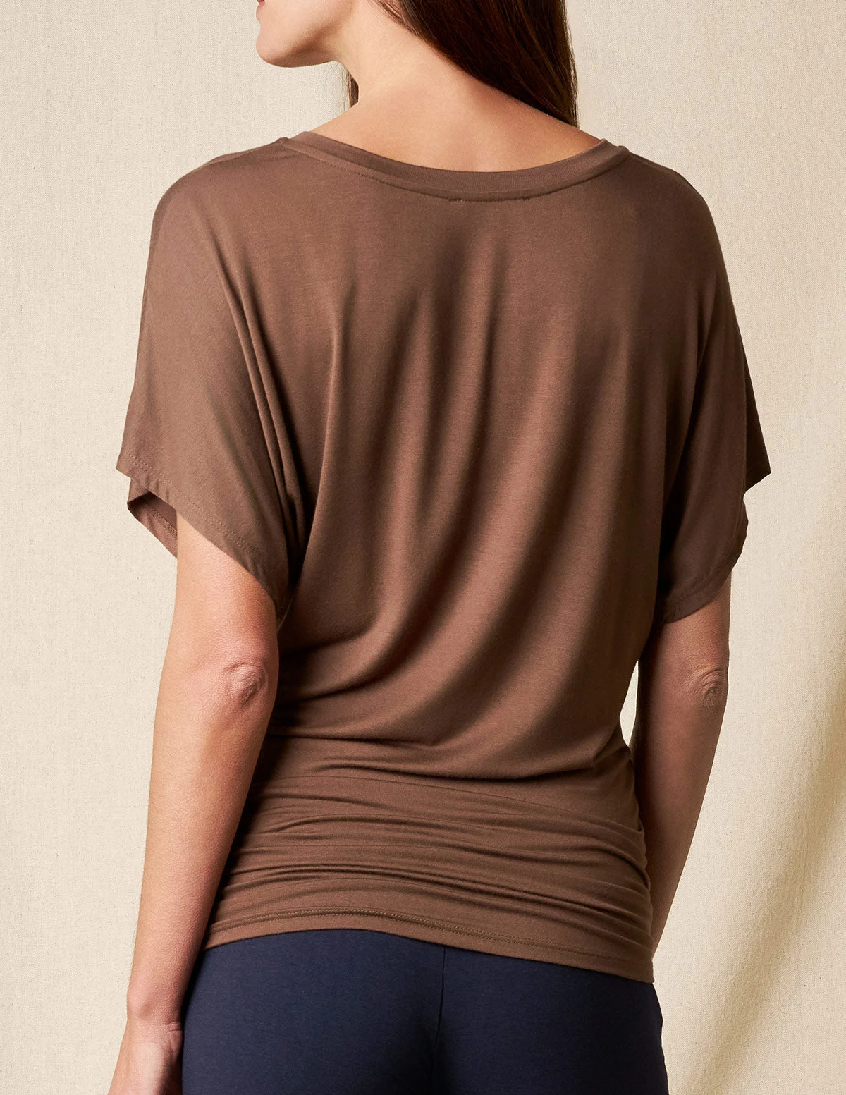 Bamboo Dolman Tunic - Chocolate 4 Bamboo Dolman Tunic - Chocolate - Image 2
