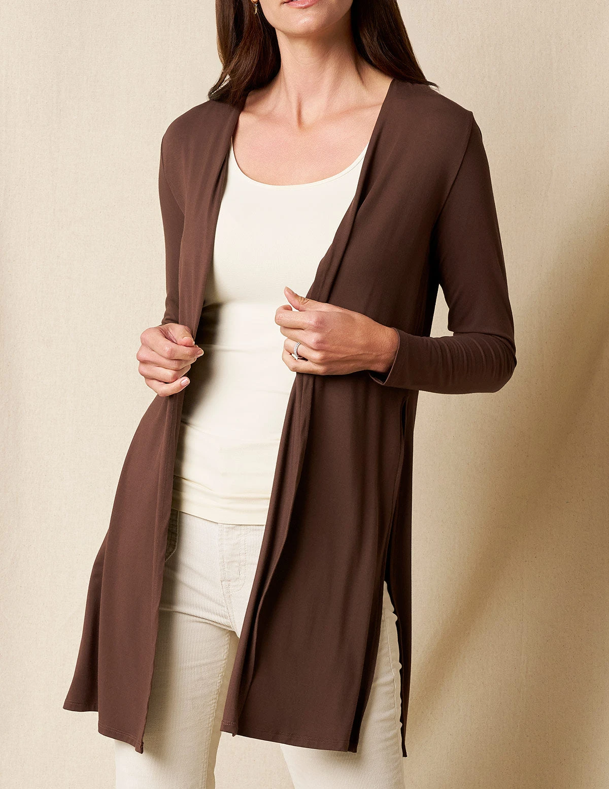 Bamboo Yoga Wrap - Coffee 4 Bamboo Yoga Wrap - Coffee - Image 2