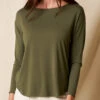 Bamboo Dolman Long Sleeve Tee - Olive 2 Bamboo Dolman Long Sleeve Tee - Olive -Tops & Tees Sale sivana01296161 final