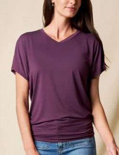 Bamboo Dolman Tunic - Fig
