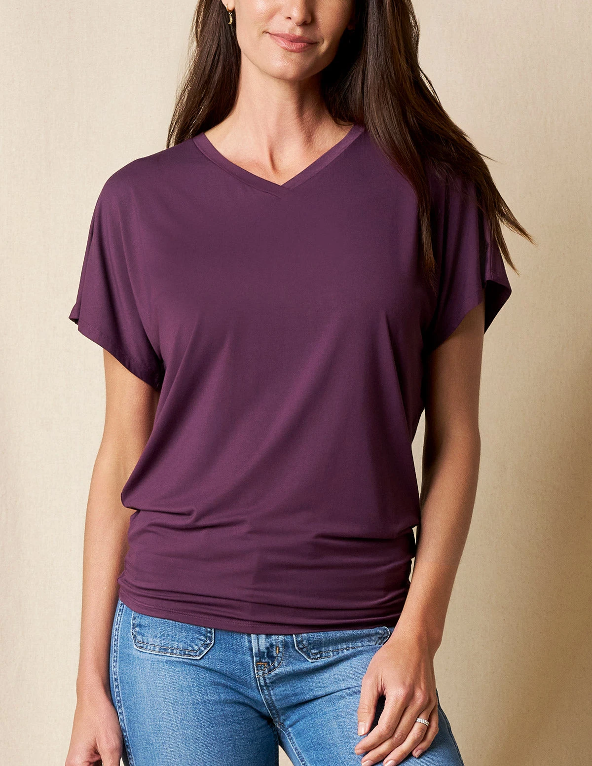 Bamboo Dolman Tunic - Fig 5 Bamboo Dolman Tunic - Fig - Image 3