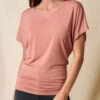 Bamboo Dolman Tunic - Rosewater 2 Bamboo Dolman Tunic - Rosewater -Tops & Tees Sale sivana01296458 final C