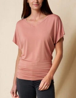 Bamboo Dolman Tunic - Rosewater -Tops & Tees Sale sivana01296459 final C 1