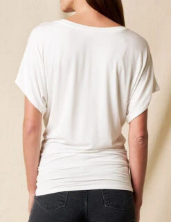 Bamboo Dolman Tunic - Soft White 9 Bamboo Dolman Tunic - Soft White -Tops & Tees Sale sivana01296483 final