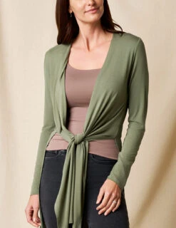 Bamboo Yoga Wrap - Sage -Tops & Tees Sale sivana01296542 final