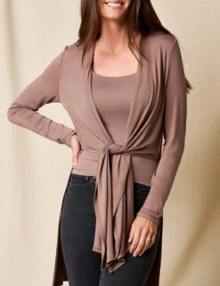 Bamboo Yoga Wrap - Mocha -Tops & Tees Sale sivana01296572 final