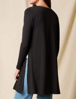 Bamboo Yoga Wrap - Black -Tops & Tees Sale sivana01296660 final