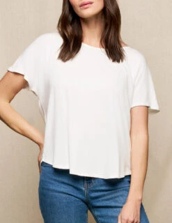 Bamboo Dolman Tee - Soft White 8 Bamboo Dolman Tee - Soft White -Tops & Tees Sale sivana02131836 final